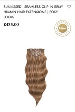 24” 280g foxy locks clip-In real human hair extensions sunkissed highlights