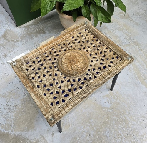 Glass top coffee table - top,