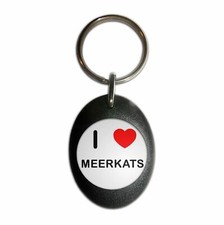 Meerkats I Love Heart Plastic