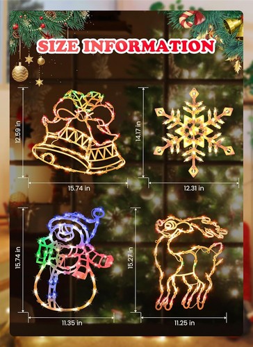 Christmas window silhouette - christmas,