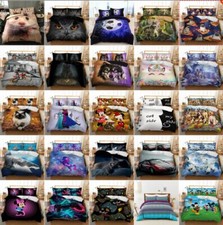 Soft Duvet Quilt Cover Set Bedding Set with Pillow Sham Single Double King Size