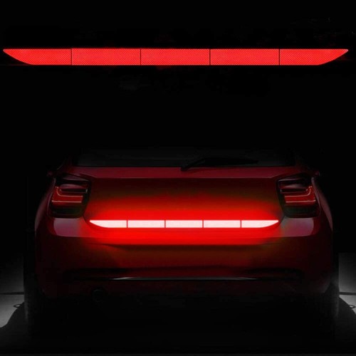Red reflector sticker car - red,