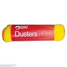 10 Yellow Dusters 100% Cotton