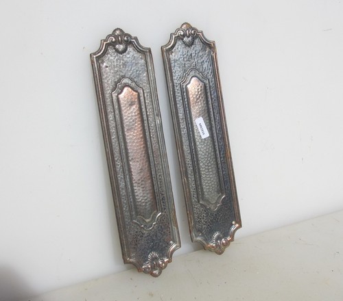 Vintage iron finger plates - iron,