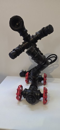Steampunk robot table lamp - robot,