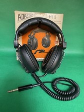 Adastra H 13 Dynamic Stereo Headphones Volume Control Stereo Mono Switch Vintage