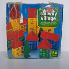 VINTAGE ELC EARLY LEARNING CENTRE WOODEN TRAIN RAILWAY VILLAGE 2133