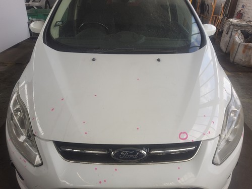Bonnet white ford - bonnet, c-max