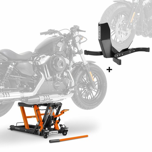 Scissor lift wheel chock - +,