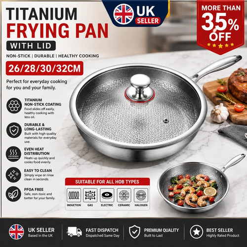 32cm titanium frying - 26/28/30/32cm,