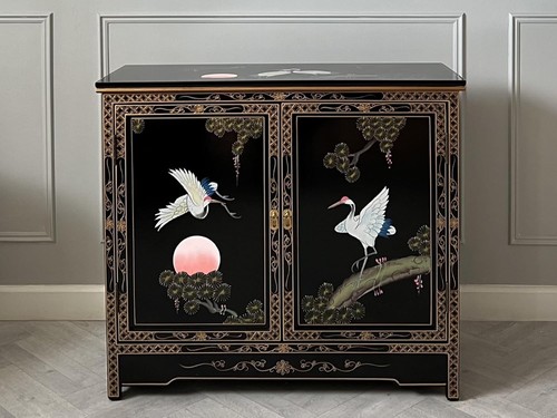 Oriental chinese black laquer - chinese,