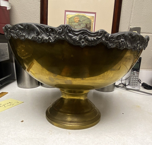 Large vintage solid - large, brass