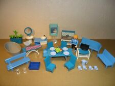 PLAYMOBIL KITCHEN FURNITURE (For Dolls House,Figure,Accessories,Hob,sink,Chair) 