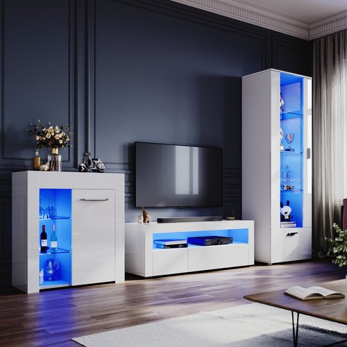 High gloss living room - high,
