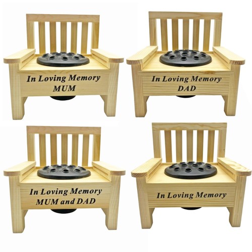 Memorial wooden bench - memorial, with