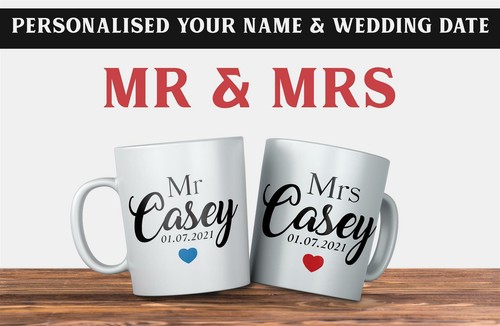 Personalised and mrs - personalised, mug