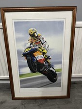 Valentino Rossi #46 Rossi Style Signed Print With COA
