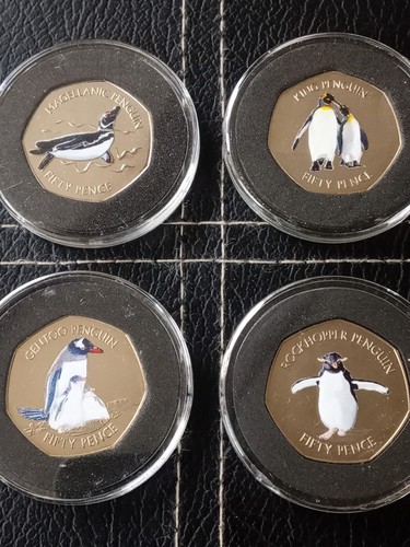 50p coin job lot 4 - 50p, lot..x