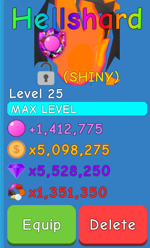 Shiny hellshard bubble - |,