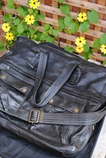 Vintage Belstaff Leather Messenger Bag - Antique Brown - Rare & Authentic - UK