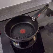 A Tefal Ingenio Emotion Stainless Steel Non Stick 24cm Sauté Pan with Handle
