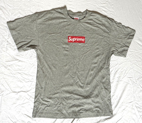 Supreme grey box logo - grey, short