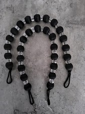 Dunelm Opulence Crystal Black Tie Backs X 2