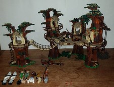 Lego Star Wars Ewok Village set 10236 80% Complete Includes Minifigures 
