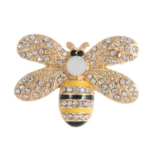 Metal diamante enamel - diamante, bee