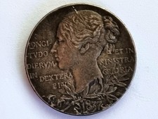 1837-1897 Queen Victoria Diamond Jubilee Silver Medal, In An Exceptional Conditi