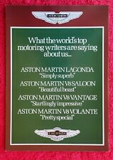 ASTON MARTIN Range 1982 UK