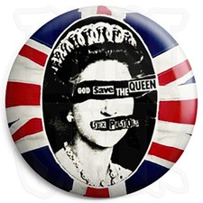 Sex Pistols - God Save The Queen - 25mm Punk Button Badge, Fridge Magnet Option