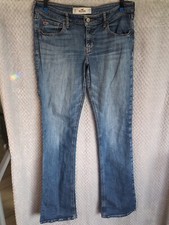 Men's Hollister Boot Cut Jeans 30x33 Faded Blue Denim Great Condition 