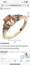 Le Vain Chocolate Diamond Ring Size J