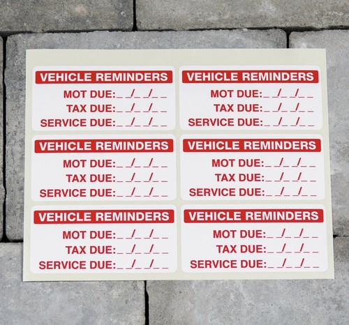 Vehicle service mot tax - 6,
