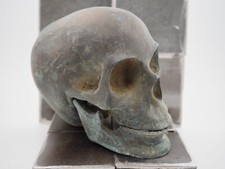 Anatomical Skull - Gothic Oddity Icon - Memento Mori Bronze Vanitas Sculpture