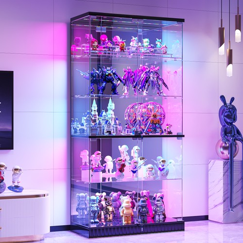 Glass display cabinet with - glass,