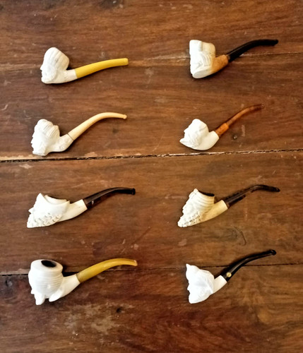 Antique carved meerschaum - antique, pipe