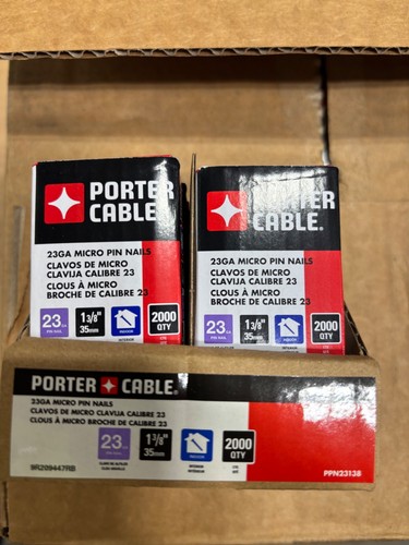 Pack porter cable 23ga - 6,