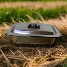 Vintage Ecko Smoked Glass Dish