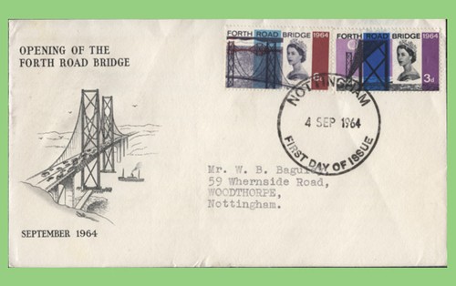 1964 forth road bridge - road,