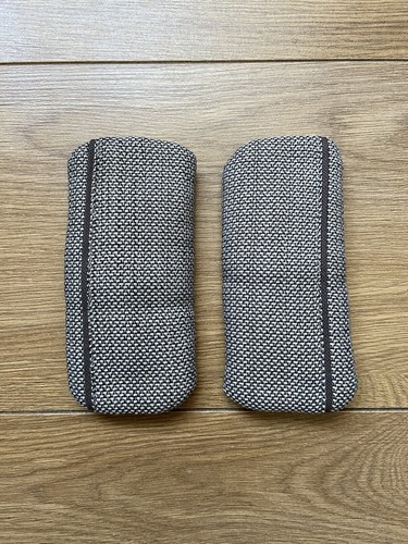 Silver cross harness pads - silver,