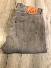 MENS LEVIS 508 STRETCH JEANS 34 inch WAIST X 32 inch LEG GREY