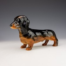 Beswick Pottery - Hand Painted Dachshund Dog Figure