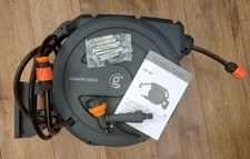 Giraffe Tools Retractable Hose Reel Wall Mounted, 30+2m Garden Hose Reel, 180°
