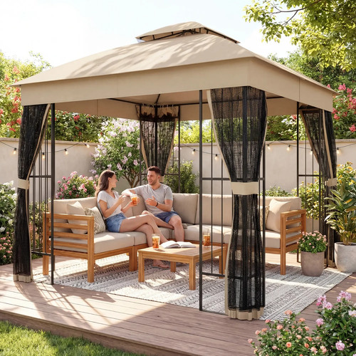 Outdoor garden gazebo 3x3m - garden,