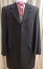 MEN'S GREY MASTERHAND PRINCE EDWARD MOZART SUIT JACKET WEDDING MORNING OCCASION