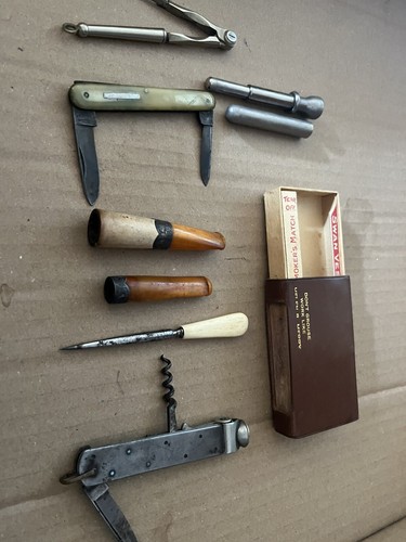 Vintage tobacciana pipe tools - vintage, tobacciana-