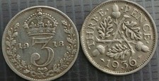 George V 1911 to 1936 Silver