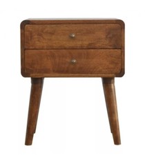 Handmade 2 Drawer Curved